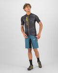 KARPOS jersey de manga corta - GREEN FIRE - negro/amarillo