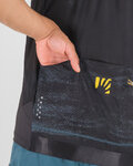 KARPOS jersey de manga corta - GREEN FIRE - negro/amarillo