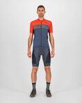KARPOS jersey de manga corta - GREEN FIRE - rojo/gris