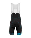 KARPOS pantalones cortos de tirantes - VERVE EVO - negro/turquesa