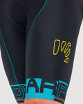 KARPOS pantalones cortos de tirantes - VERVE EVO - negro/turquesa
