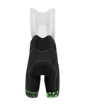 KARPOS pantalones cortos de tirantes - VERVE EVO - negro/verde