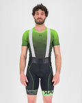 KARPOS pantalones cortos de tirantes - VERVE EVO - negro/verde