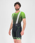 KARPOS pantalones cortos de tirantes - VERVE EVO - negro/verde