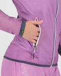 KARPOS chaqueta impermeable - LAVAREDO RAIN EVO W - púrpura/gris