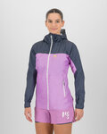 KARPOS chaqueta impermeable - LAVAREDO RAIN EVO W - gris/púrpura