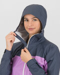 KARPOS chaqueta impermeable - LAVAREDO RAIN EVO W - gris/púrpura