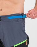 KARPOS pantalones cortos sin tirantes - VAL FEDERIA EVO - gris/negro