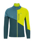 KARPOS sudadera - VAL VIOLA FULL-ZIP - verde/amarillo