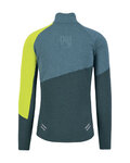 KARPOS sudadera - VAL VIOLA FULL-ZIP - verde/amarillo
