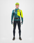 KARPOS sudadera - VAL VIOLA FULL-ZIP - verde/amarillo