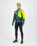 KARPOS sudadera - VAL VIOLA FULL-ZIP - verde/amarillo
