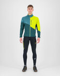KARPOS sudadera - VAL VIOLA FULL-ZIP - verde/amarillo