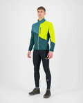 KARPOS sudadera - VAL VIOLA FULL-ZIP - verde/amarillo