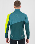 KARPOS sudadera - VAL VIOLA FULL-ZIP - verde/amarillo