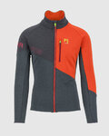 KARPOS sudadera - VAL VIOLA FULL-ZIP - gris/rojo
