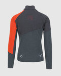 KARPOS sudadera - VAL VIOLA FULL-ZIP - gris/rojo