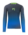 KARPOS maillot de verano de manga larga - VAL DI DENTRO - gris/azul