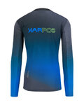 KARPOS maillot de verano de manga larga - VAL DI DENTRO - gris/azul