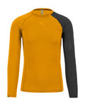 KARPOS camiseta de manga larga - DINAMICO MERINO 130 - amarillo/negro