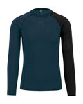 KARPOS camiseta de manga larga - DINAMICO MERINO 130 - azul/negro