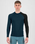 KARPOS camiseta de manga larga - DINAMICO MERINO 130 - azul/negro