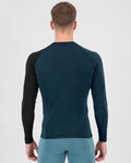 KARPOS camiseta de manga larga - DINAMICO MERINO 130 - azul/negro