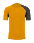 KARPOS Camiseta de manga corta - DINAMICO MERINO 130 - amarillo/negro