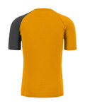 KARPOS Camiseta de manga corta - DINAMICO MERINO 130 - amarillo/negro