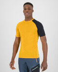 KARPOS Camiseta de manga corta - DINAMICO MERINO 130 - amarillo/negro
