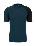 KARPOS Camiseta de manga corta - DINAMICO MERINO 130 - azul/negro