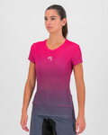 KARPOS Camiseta de manga corta - VERVE MESH W - azul/rosa