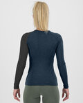 KARPOS camiseta de manga larga - DINAMICO MERINO 130 W - azul/negro