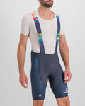 SPORTFUL pantalones cortos de tirantes - PETER SAGAN BODYFIT CLASSIC - azul