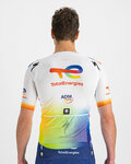 SPORTFUL jersey de manga corta - TOTAL ENERGIES BOMBER - blanco/multicolor