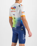 SPORTFUL jersey de manga corta - TOTAL ENERGIES BOMBER - blanco/multicolor