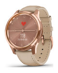 GARMIN relojes inteligentes - VIVOMOVE LUXE 18K ROSE GOLD - rosa/dorado/beige