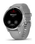 GARMIN relojes inteligentes - VENU 2 PLUS - gris/plateado
