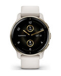 GARMIN relojes inteligentes - VENU 2 PLUS - marfil/dorado