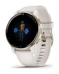 GARMIN relojes inteligentes - VENU 2 PLUS - marfil/dorado