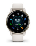 GARMIN relojes inteligentes - VENU 2 PLUS - marfil/dorado