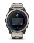GARMIN relojes inteligentes - QUATIX 7X - plateado