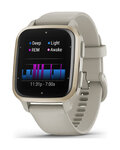 GARMIN relojes inteligentes - VENU SQ 2 MUSIC - gris/dorado