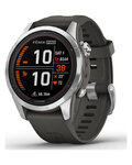 GARMIN relojes inteligentes - FENIX 7S PRO SOLAR - antracita/plateado