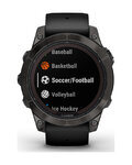 GARMIN relojes inteligentes - FENIX 7 PRO SAPPHIRE SOLA - negro