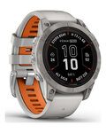 GARMIN relojes inteligentes - FENIX 7 PRO SAPPHIRE SOLAR - gris/naranja
