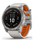 GARMIN relojes inteligentes - FENIX 7X PRO SAPPHIRE SOLAR - gris/naranja