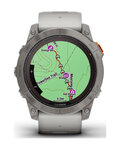 GARMIN relojes inteligentes - FENIX 7X PRO SAPPHIRE SOLAR - gris/naranja