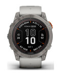 GARMIN relojes inteligentes - FENIX 7X PRO SAPPHIRE SOLAR - gris/naranja