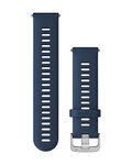 GARMIN tanga - QUICK RELEASE 22 MM - azul/plateado